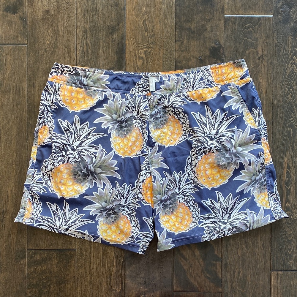 Vilebrequin Pineapple Print Swim Trunks